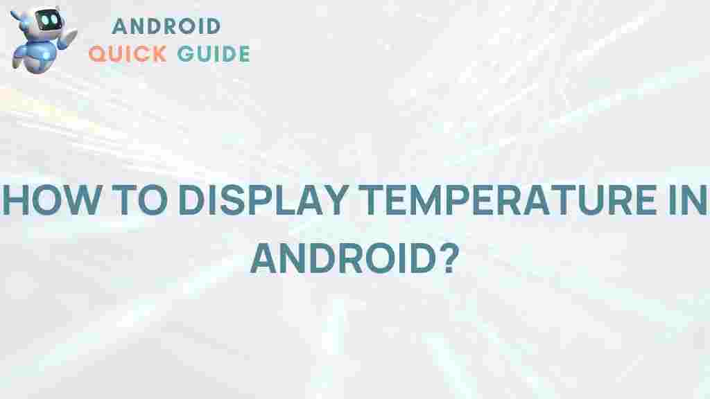 android-temperature-display